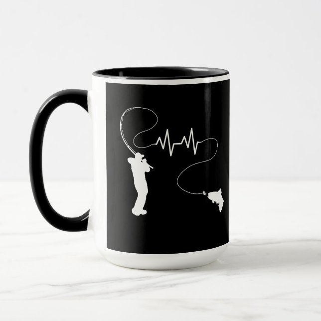 Taza Pesca de trucha con palpitante (Izquierda)