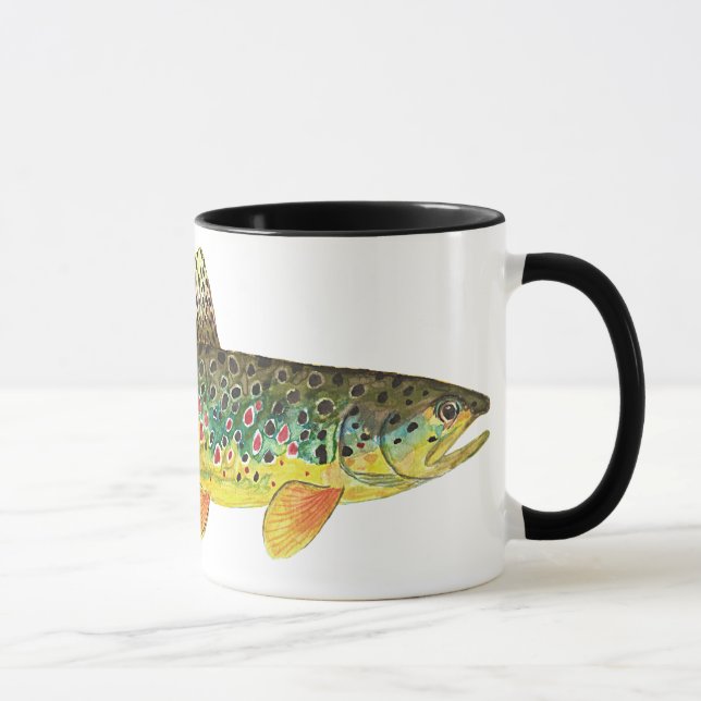 Taza Pesca de trucha marrón (Derecha)