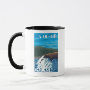 Taza Pesca del oso en el río - Latouche, Alaska