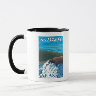 Taza Pesca del oso en el río - Skagway, Alaska