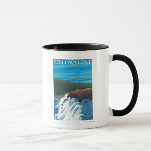 Taza Pesca del oso en nacional del río - Yellowstone