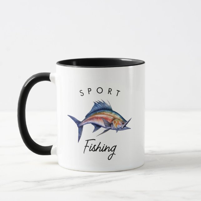 Taza Pesca deportiva Marlin Azul (Izquierda)