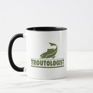 Taza Pesca divertida de truchas
