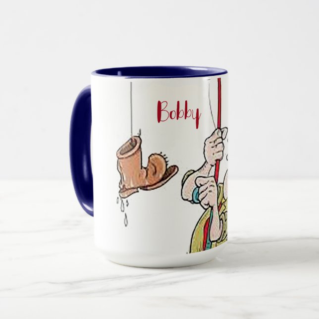 Taza "Pesca divertida" en combinación (Anverso izquierdo)