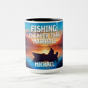 Taza PESCA divertida: más barata que el matrimonio