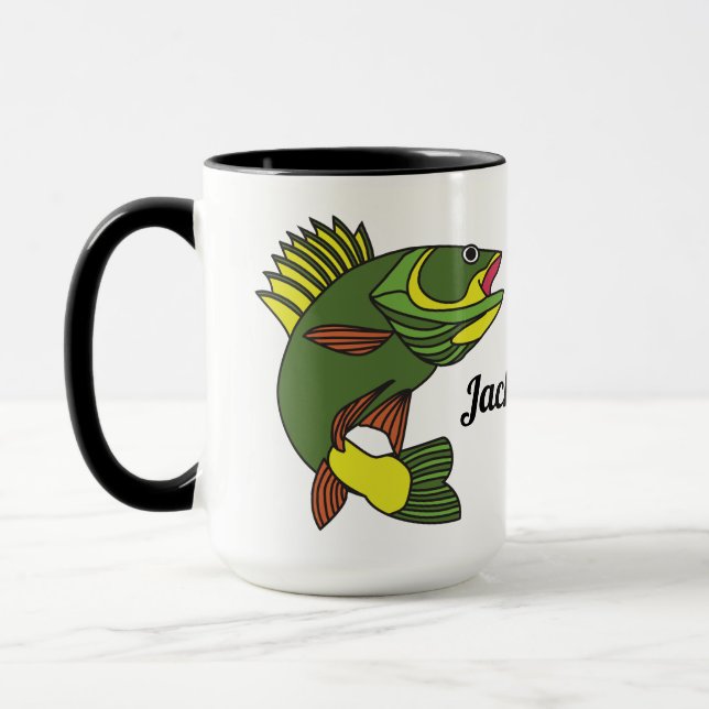 Taza Pesca Walleye personalizada (Izquierda)