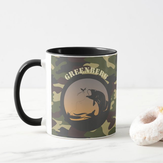 Taza Pesca y Camo (Con donut)