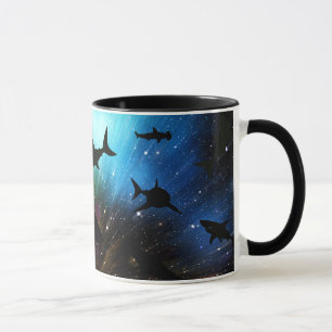 Taza Pescado de tiburón moderno jaws ballena bajo la ga