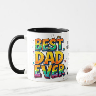 Taza Pescado Mejor Papá Cita Graffiti