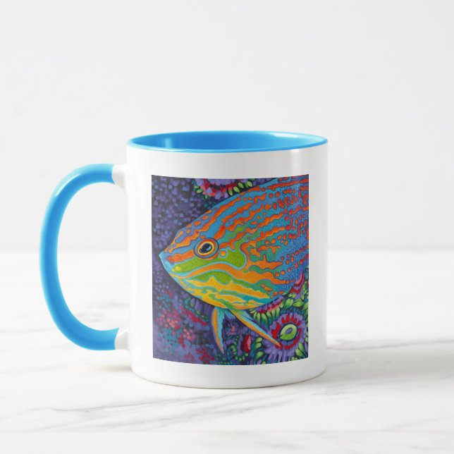 Taza Pescado tropical brillante I (Izquierda)