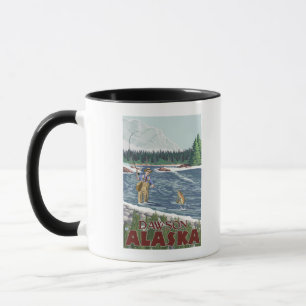 Taza Pescador de la mosca - Dawson, Alaska