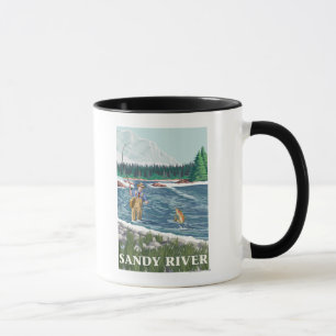 Taza Pescador de la mosca - río de Sandy, Oregon