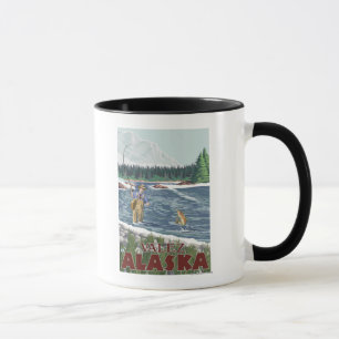 Taza Pescador de la mosca - Valdez, Alaska