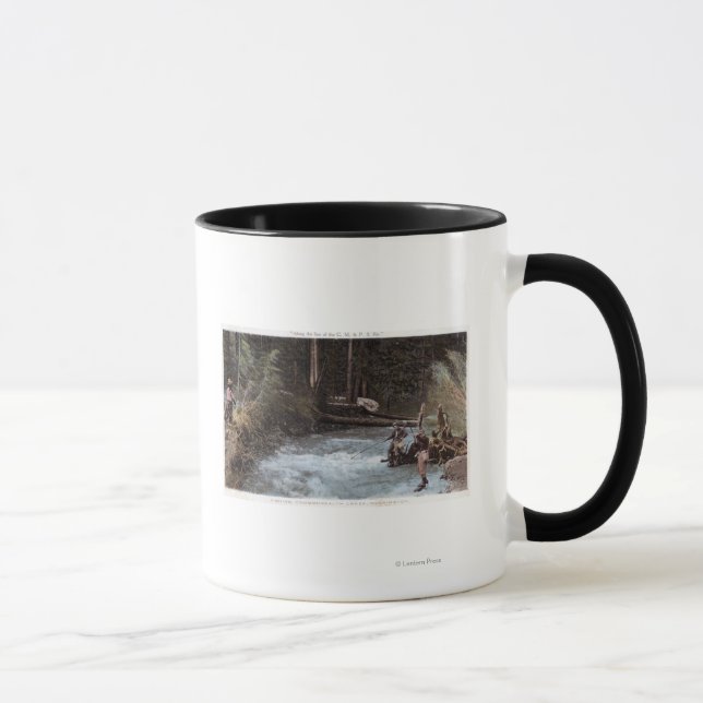 Taza Pescadores pescando en el Commonwealth Creek (Derecha)