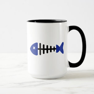 Taza Pescados de la espina de pez
