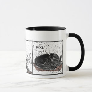 Taza Pescados de Marley: La vida chupa