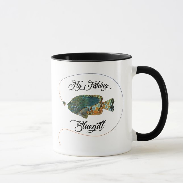 Taza Pescando con Mosca Lepomis (Derecha)