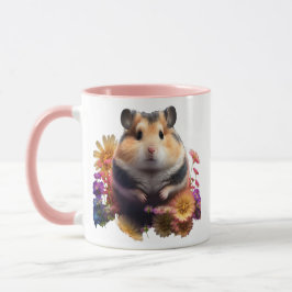 Taza Petal Paws - Corte Floral Hamster Mug