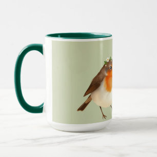 Taza Petirrojo de jardín inglés personalizado