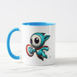 Taza Petit héros extraterrestre avec bouclier.