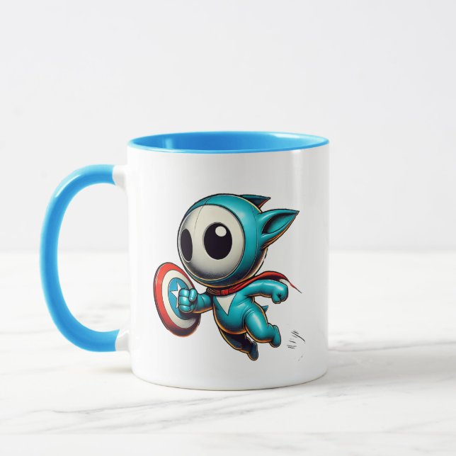 Taza Petit héros extraterrestre avec bouclier. (Izquierda)
