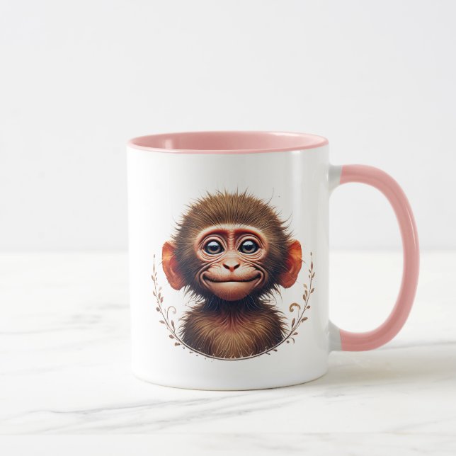 Taza Petit singe drôle de grimace. (Derecha)