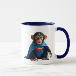 Taza Petit singe héros avec une cape.