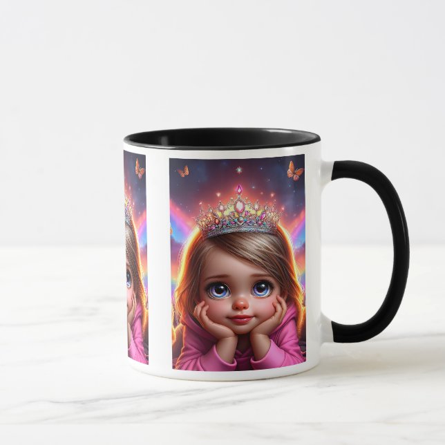Taza Petite princesse rêveuse avec une couronne. (Derecha)