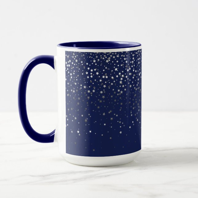Taza Petite Stars de plata café Mug-Midnight (Izquierda)