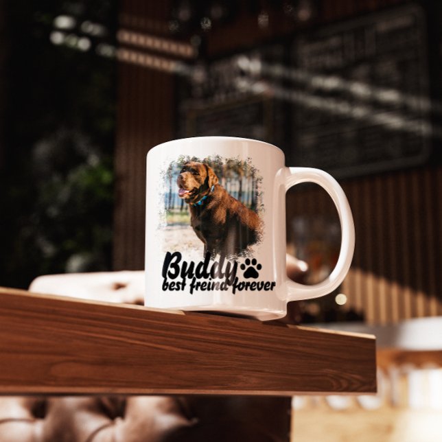 Taza Pet's Simple Modern custom Name and Photo (Subido por el creador)