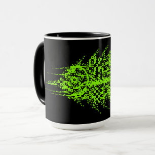 Taza Pez Código Pixel Glitch 