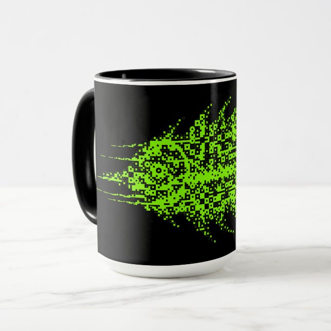 Taza Pez Código Pixel Glitch  (Anverso izquierdo)
