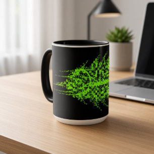 Taza Pez Código Pixel Glitch 