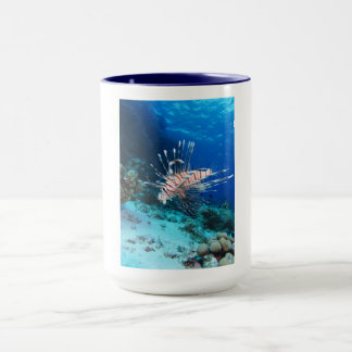 Taza Pez León o Pterois Miles, Pez del Arrecife Oceánic