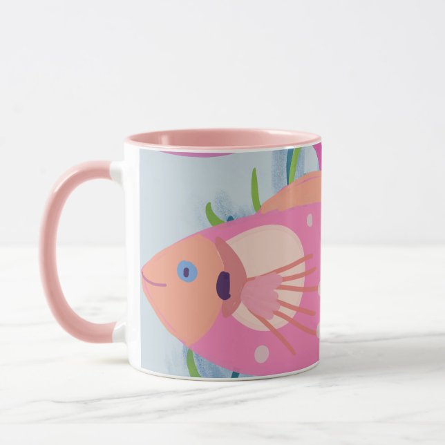 Taza Pez rosa (Izquierda)
