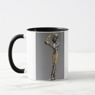 Taza Pharaoh que hace un ofrecimiento antes de la diosa