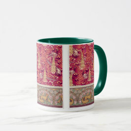 Taza Pheasant Foxglove verneuil de Art Nouveau fox rojo