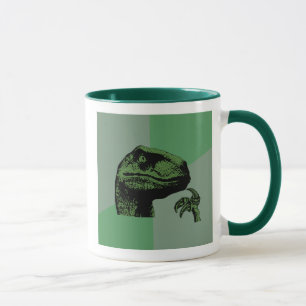 Taza Philosoraptor en blanco