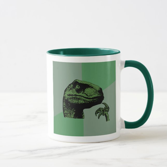 Taza Philosoraptor en blanco (Derecha)