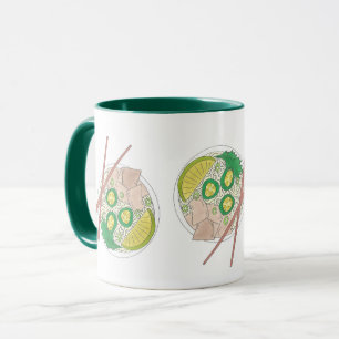 Taza PHO Comida Vietnamita Chopsticks de fideos de poll