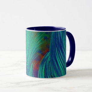 Taza Phoenix Feathers Green