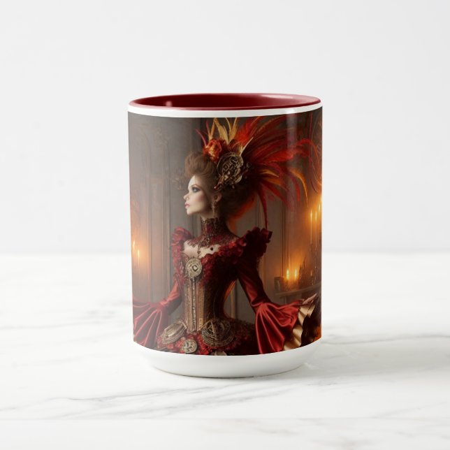 Taza Phoenix Fire Queen Steampunk Victorian Industrial (Centro)