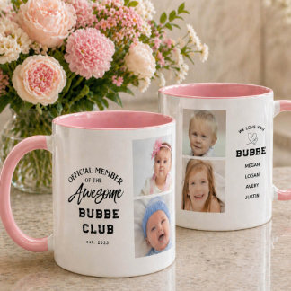 Taza Photo Collage Awesome BUBBE Mug