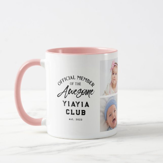 Taza Photo Collage Awesome YIAYIA Mug (Izquierda)