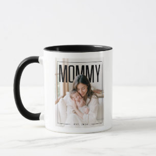 Taza PhotoPop Mamá Est Año Foto Personalizada