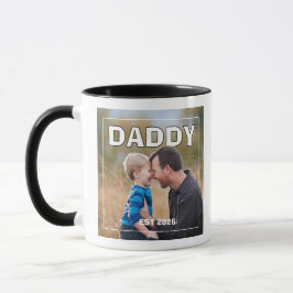 Taza PhotoPop Papá Est Año Personalizado Foto 2026