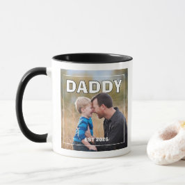 Taza PhotoPop Papá Est Año Personalizado Foto 2026