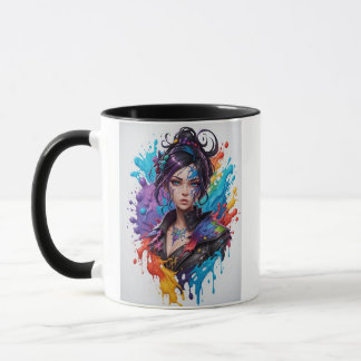 Taza photorealistic image with bright colors in natural