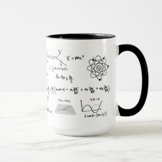 Taza Physics formulas and diagrams Coffe Mug