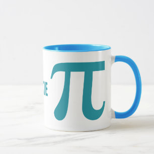 Taza Pi / Cutie Pie personalizados de texto mugs